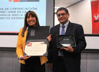 Certificación ISO 9001 otorgada a la VUCE demuestra altos estándares de atención al usuario del SENASA