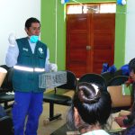 Charla a los alumnos de C.P. Castilla Pata a 39000 msnm