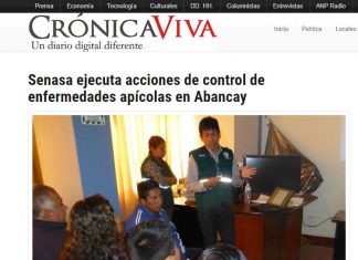 Senasa – Crónica Viva: Senasa ejecuta acciones de control de enfermedades apícolas en Abancay