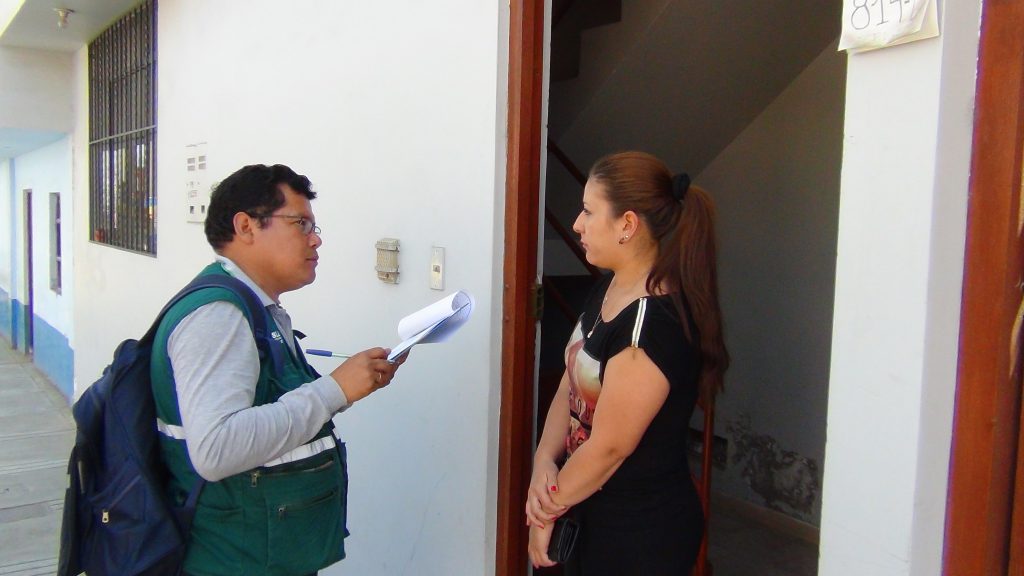 Encuesta en el distrito de Pocollay