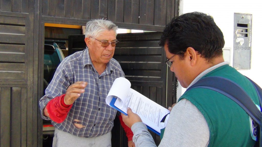 Primer encuestado en el estrato bajo en el distrito de Gregorio Albarracín