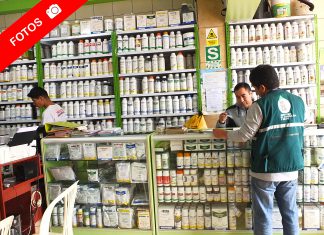 Lima: operativo a establecimientos comerciales que comercializan plaguicidas de uso agrícola