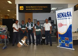 Brigada Canina para protección de la agricultura del país