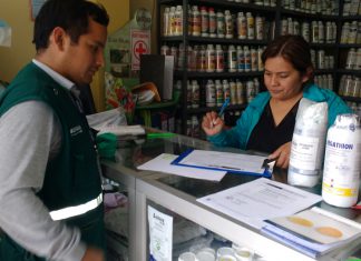 Control post registro en establecimientos comerciales de productos químicos