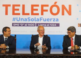 Presidente Kuczynski pone en marcha campaña Telefón para apoyar a damnificados