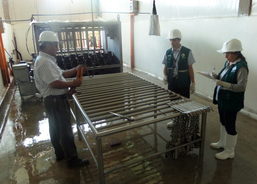 Senasa inspecciona matadero para autorización de funcionamiento