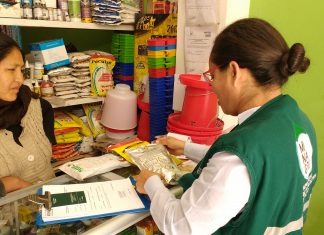 Senasa inspecciona establecimiento de venta de productos veterinarios