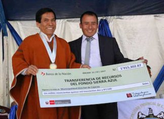 Minagri: Ministro Hernández entregó cheques por más de S/ 11 millones a municipios de Áncash para riego