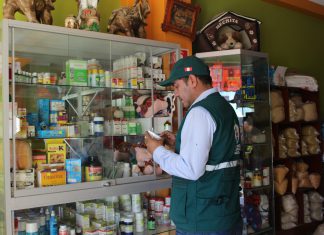 Moquegua: Inspección a establecimientos de expendio de productos veterinarios