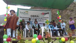 Ministro de Agricultura inauguró canal y represa en Tomayquichua