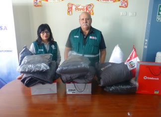 SENASA facilita implementos a colaboradores para enfrentar el friaje