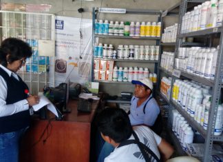 Piura: Senasa inspecciona 30 establecimientos comerciales de plaguicidas de uso agrícola
