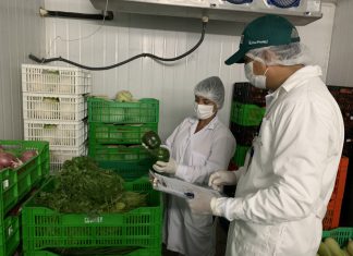 Inspeccionan establecimiento de procesamiento primario de alimentos en Carapongo