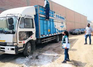 Lima: Fiscalizan movilización de animales de abasto en operativos inopinados