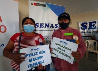SENASA: Mujeres dedicadas a la agricultura familiar culminan curso de control biológico