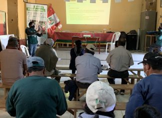 SENASA realizó taller de fortalecimiento de capacidades a productores de la Comunidad Campesina La Merced de Chaute