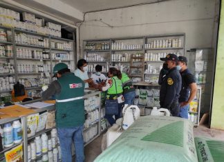 SENASA: Comisan 535 litros de plaguicidas en operativos a tiendas comerciales de Ucayali