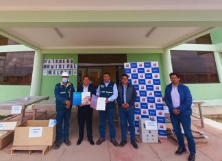 Puno: SENASA entrega kits de faenamiento para implementación en matadero municipal de Melgar